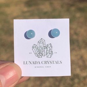 Aquamarine stud Earrings
